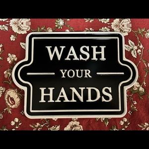 Tin ‘Wash Your Hands’ Sign